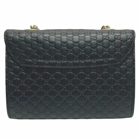 GUCCI Black Horsebit Shoulder Bag - Picture 2 of 9